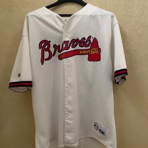 Vintage Braves Maddux majestic MLB jersey